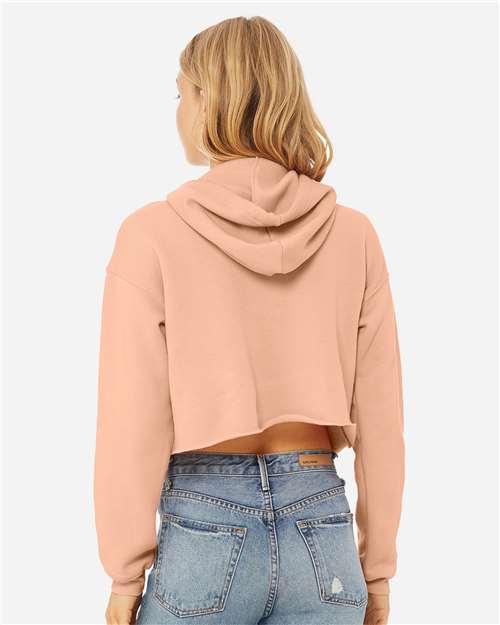 BELLA + CANVAS Women's Crop Fleece Hoodie Sweatshirt 7502