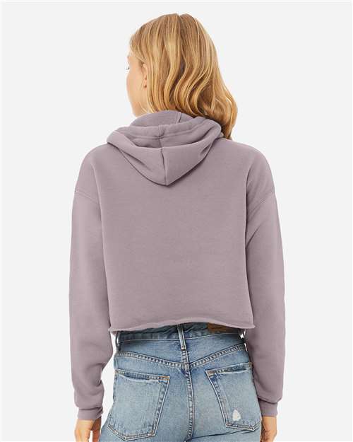 BELLA + CANVAS Women's Crop Fleece Hoodie Sweatshirt 7502