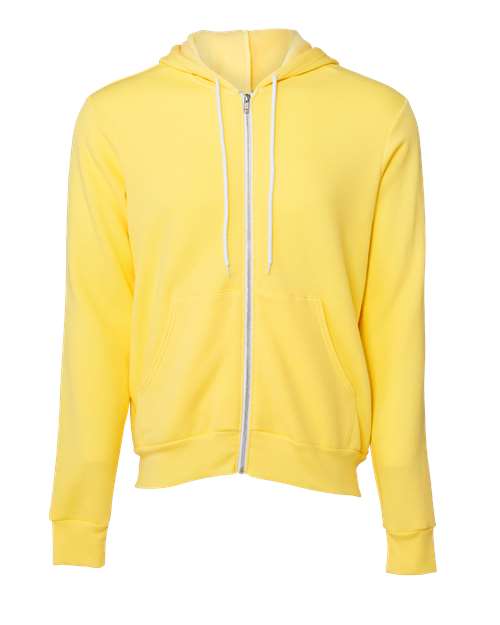 BELLA + CANVAS Unisex Sponge Fleece Full-Zip Hoodie Sweatshirt 3739