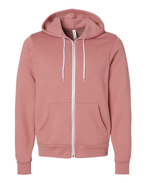 BELLA + CANVAS Unisex Sponge Fleece Full-Zip Hoodie Sweatshirt 3739