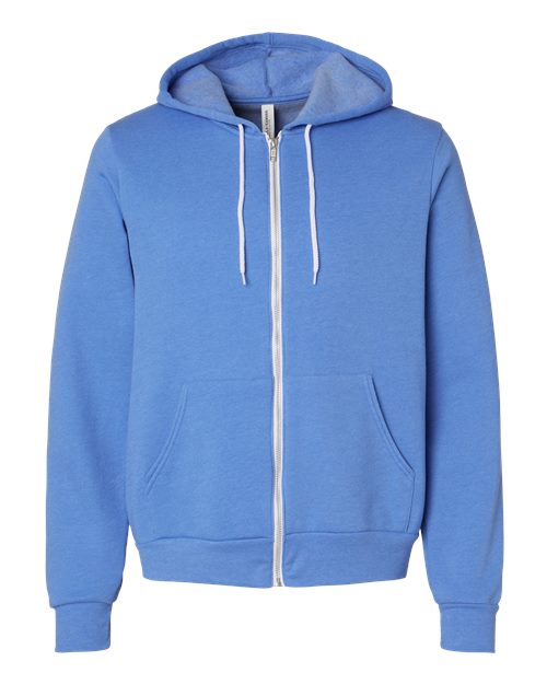 BELLA + CANVAS Unisex Sponge Fleece Full-Zip Hoodie Sweatshirt 3739