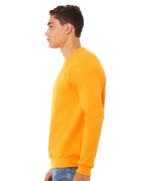 BELLA + CANVAS Unisex Sponge Fleece Raglan Crewneck Sweatshirt 3901