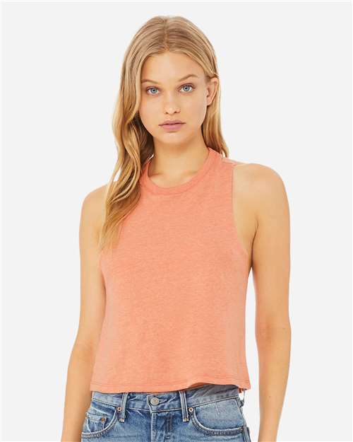 BELLA + CANVAS Women's Racerback Crop Tank 6682