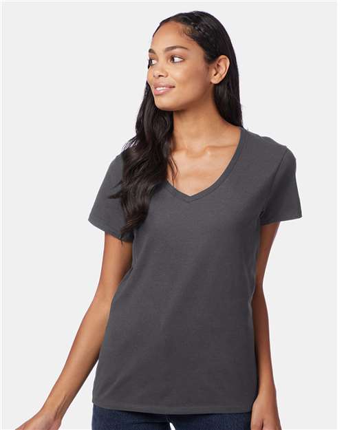 Hanes Women's Perfect-T V-Neck T-Shirt S04V