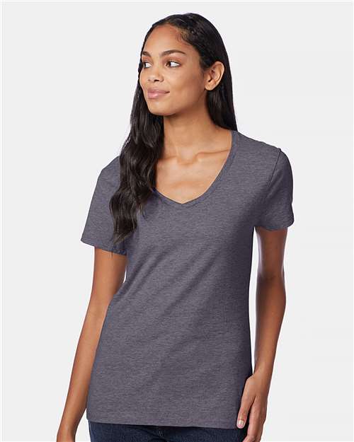 Hanes Women's Perfect-T V-Neck T-Shirt S04V
