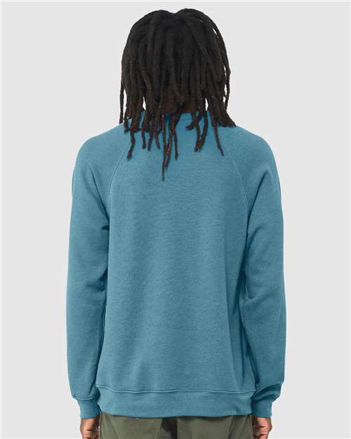 BELLA + CANVAS Unisex Sponge Fleece Raglan Crewneck Sweatshirt 3901