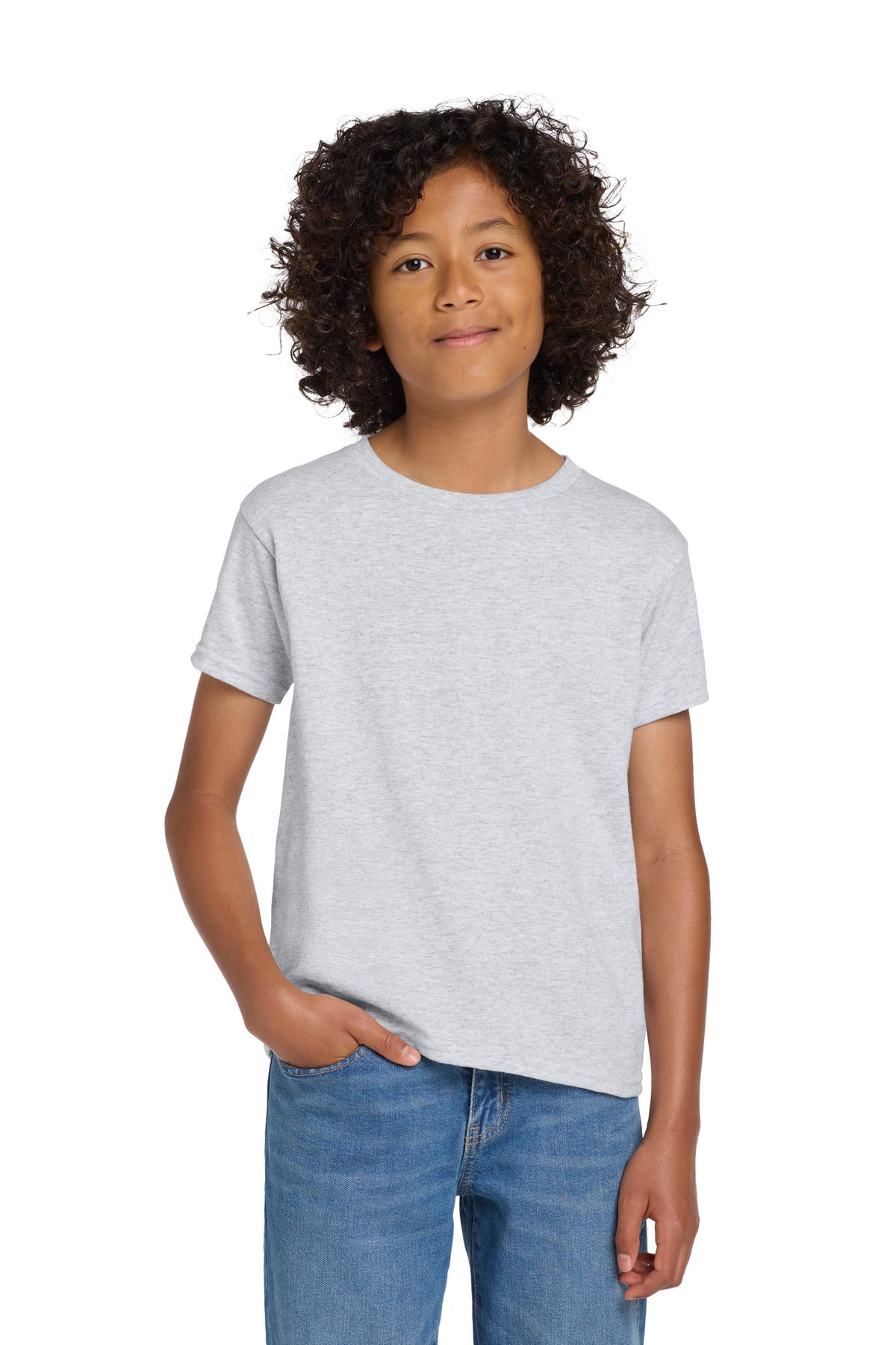 Gildan Youth DryBlend 50 Cotton/50 Poly T-Shirt.  8000B