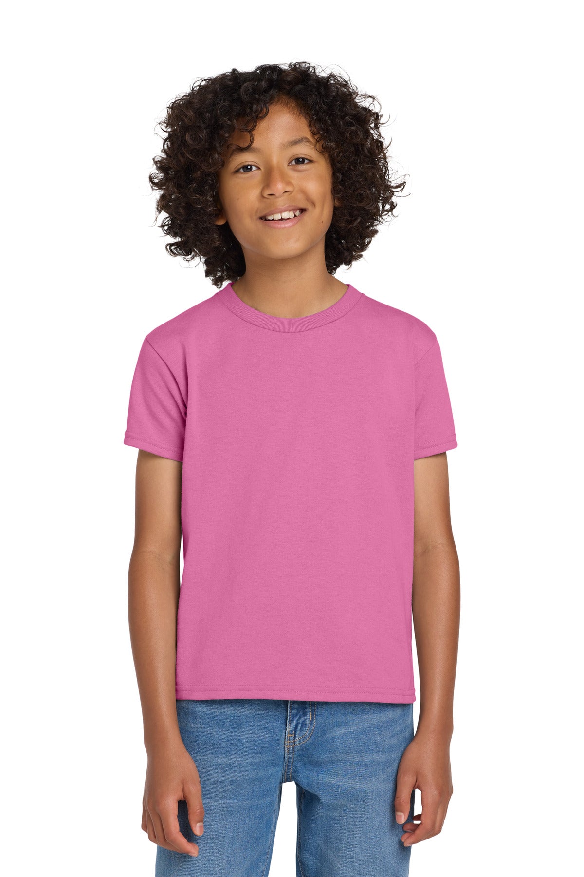 Gildan Youth DryBlend 50 Cotton/50 Poly T-Shirt.  8000B