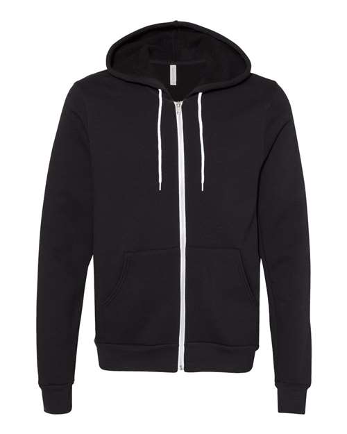 BELLA + CANVAS Unisex Sponge Fleece Full-Zip Hoodie Sweatshirt 3739