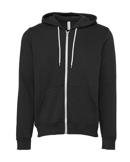 BELLA + CANVAS Unisex Sponge Fleece Full-Zip Hoodie Sweatshirt 3739