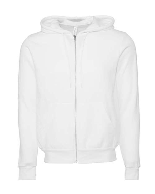 BELLA + CANVAS Unisex Sponge Fleece Full-Zip Hoodie Sweatshirt 3739