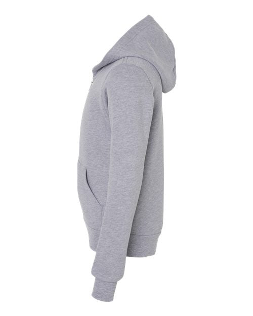 BELLA + CANVAS Youth Sponge Fleece Full-Zip Hoodie Sweatshirt 3739Y