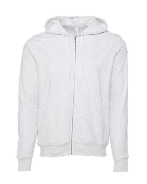 BELLA + CANVAS Unisex Sponge Fleece Full-Zip Hoodie Sweatshirt 3739