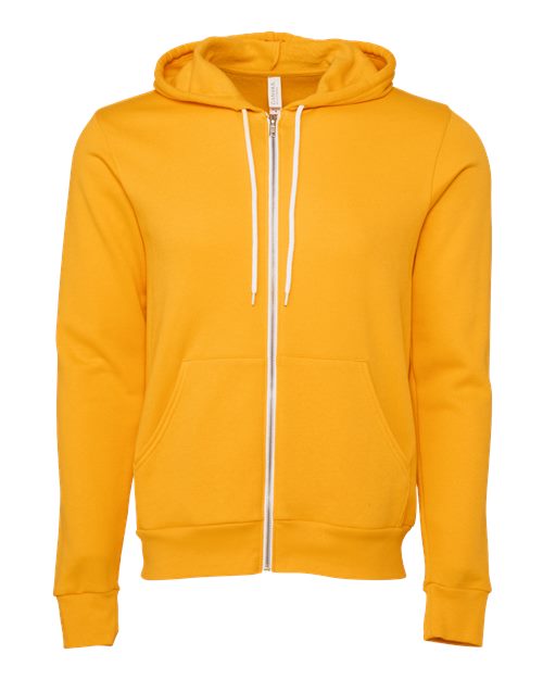 BELLA + CANVAS Unisex Sponge Fleece Full-Zip Hoodie Sweatshirt 3739