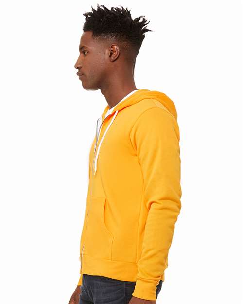 BELLA + CANVAS Unisex Sponge Fleece Full-Zip Hoodie Sweatshirt 3739