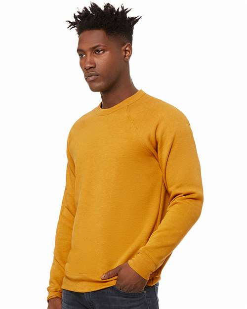 BELLA + CANVAS Unisex Sponge Fleece Raglan Crewneck Sweatshirt 3901