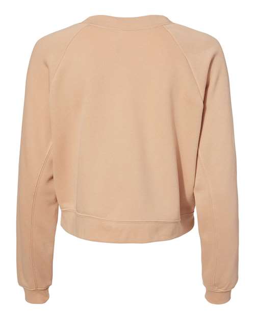 BELLA + CANVAS Women's Crop Raglan Fleece Crewneck Sweatshirt 7505