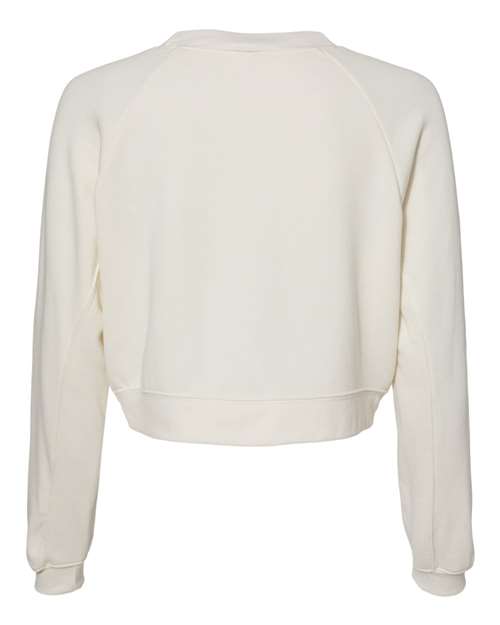 BELLA + CANVAS Women's Crop Raglan Fleece Crewneck Sweatshirt 7505