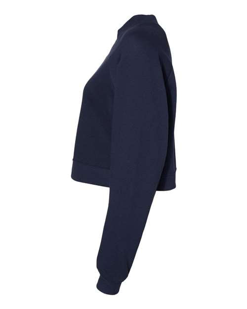 BELLA + CANVAS Women's Crop Raglan Fleece Crewneck Sweatshirt 7505