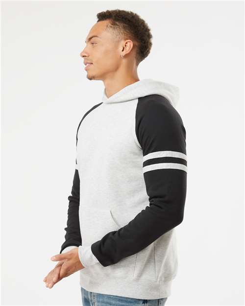 JERZEES Unisex Nublend® Varsity Colorblocked Raglan Hooded Sweatshirt 97CR