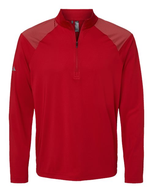 Adidas Men's Ultimate365 Lightweight Shoulder Stripe Quarter-Zip Pullover A520