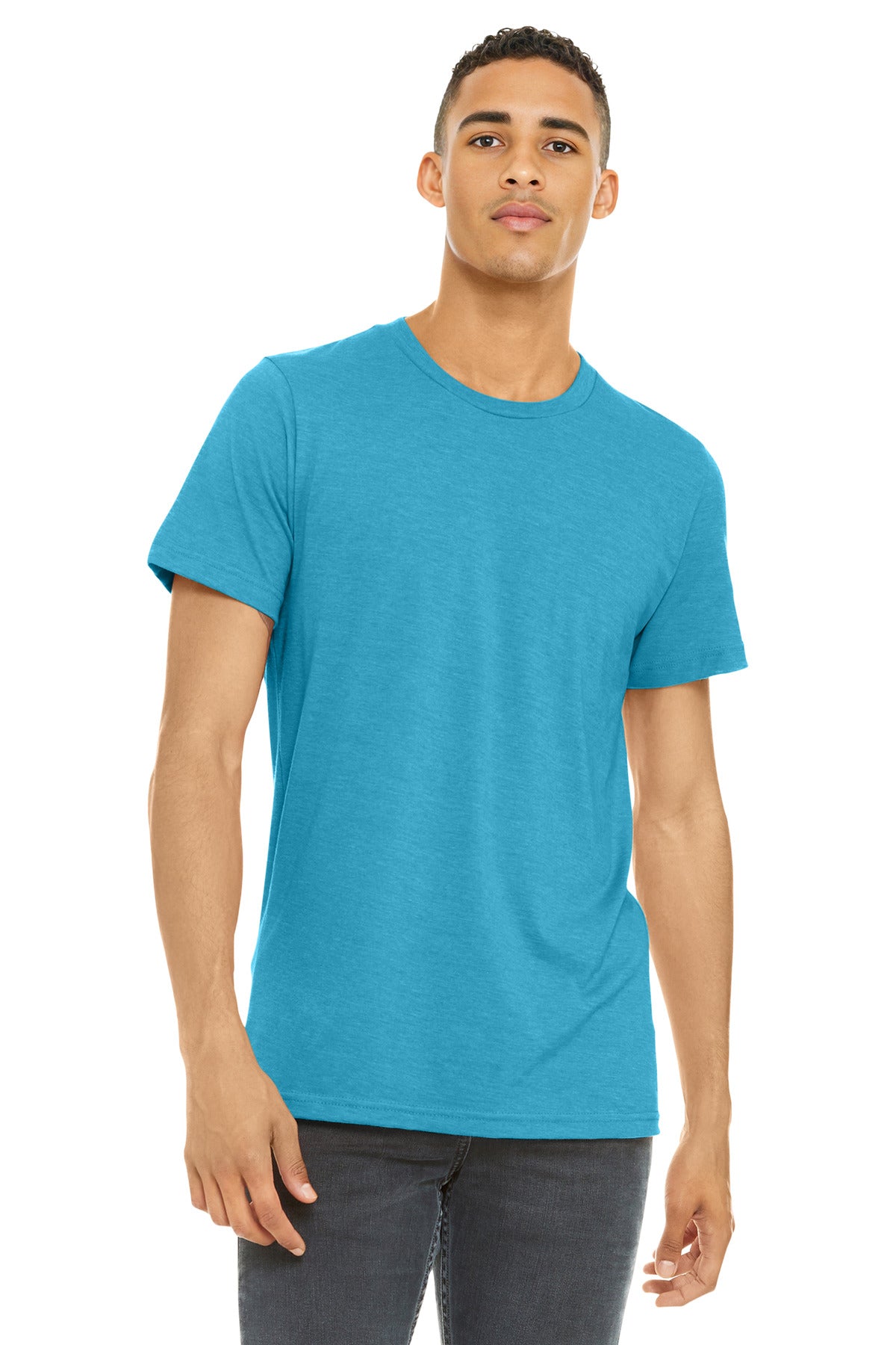 BELLA+CANVAS  Unisex Heather CVC Short Sleeve Tee. BC3001CVC
