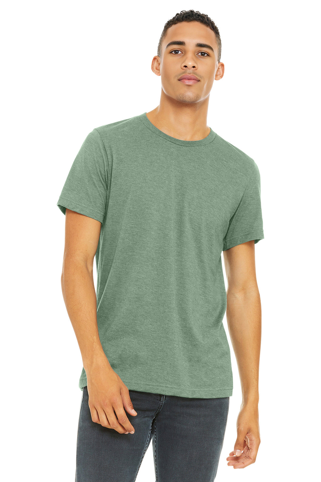 BELLA+CANVAS  Unisex Heather CVC Short Sleeve Tee. BC3001CVC