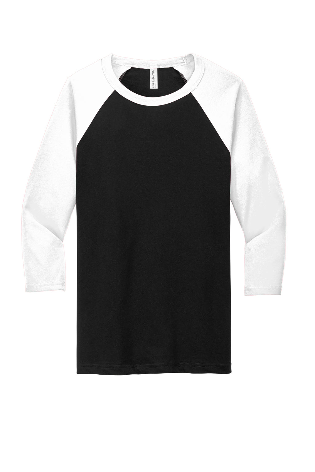 BELLA+CANVAS  Unisex 3/4-Sleeve Baseball Tee. BC3200