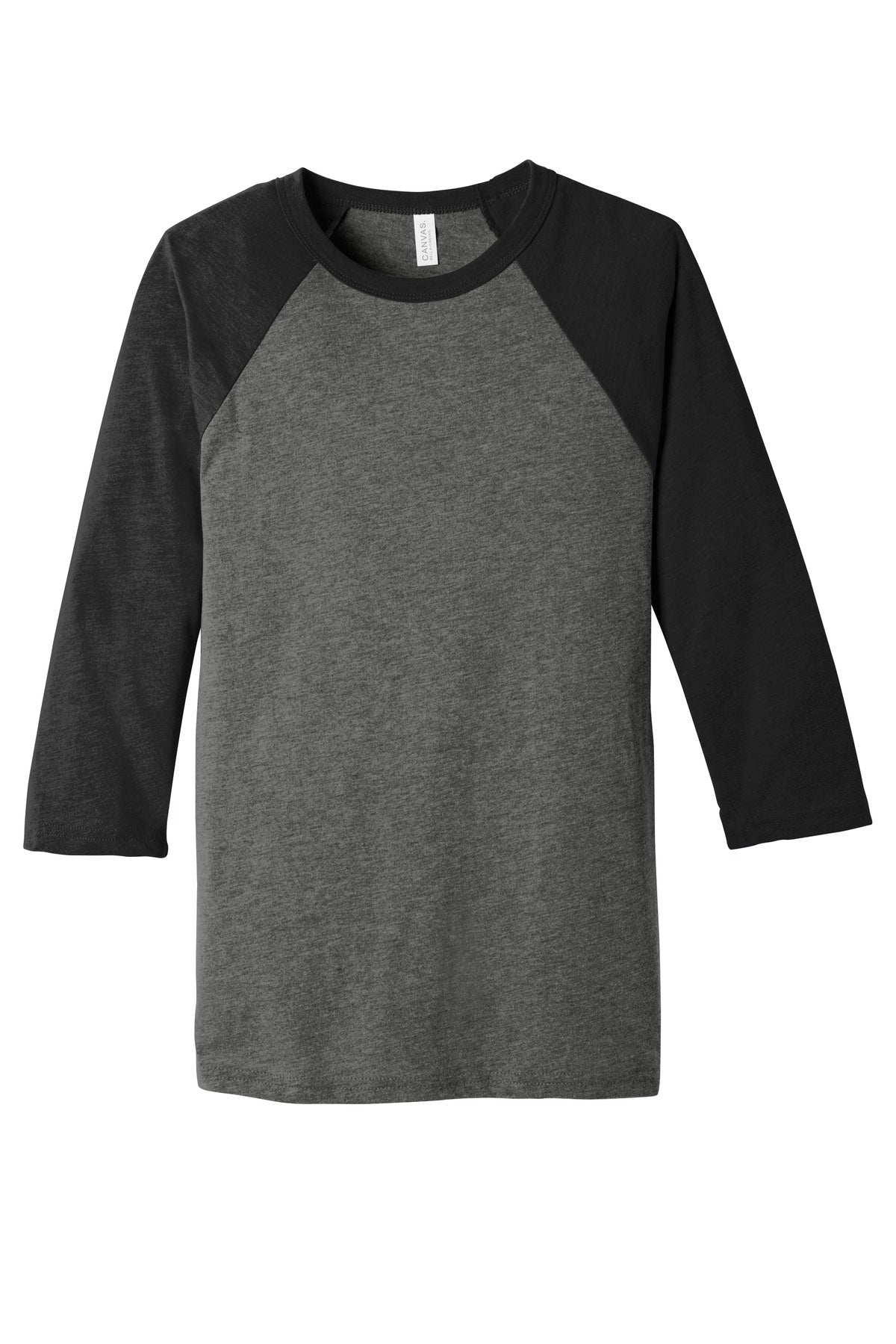 BELLA+CANVAS  Unisex 3/4-Sleeve Baseball Tee. BC3200