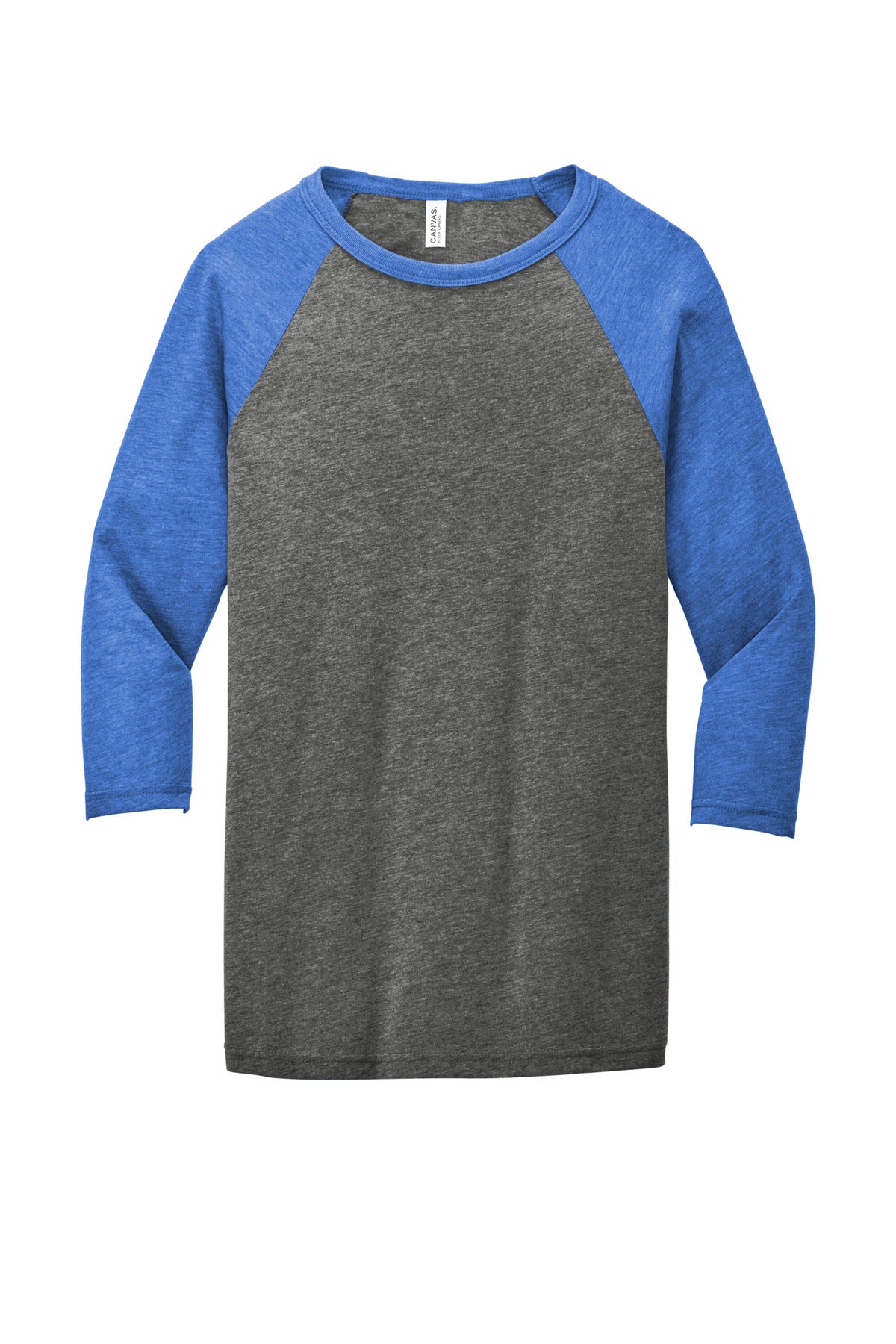 BELLA+CANVAS  Unisex 3/4-Sleeve Baseball Tee. BC3200