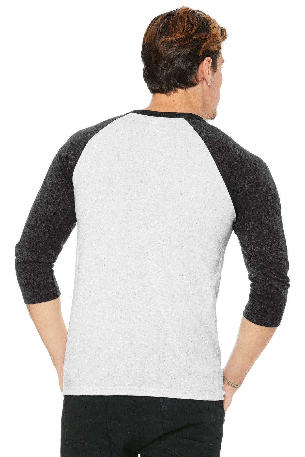 BELLA+CANVAS  Unisex 3/4-Sleeve Baseball Tee. BC3200
