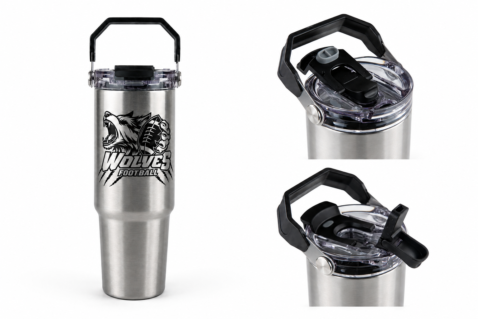 Wolves 30oz Tri-Sip Tumbler