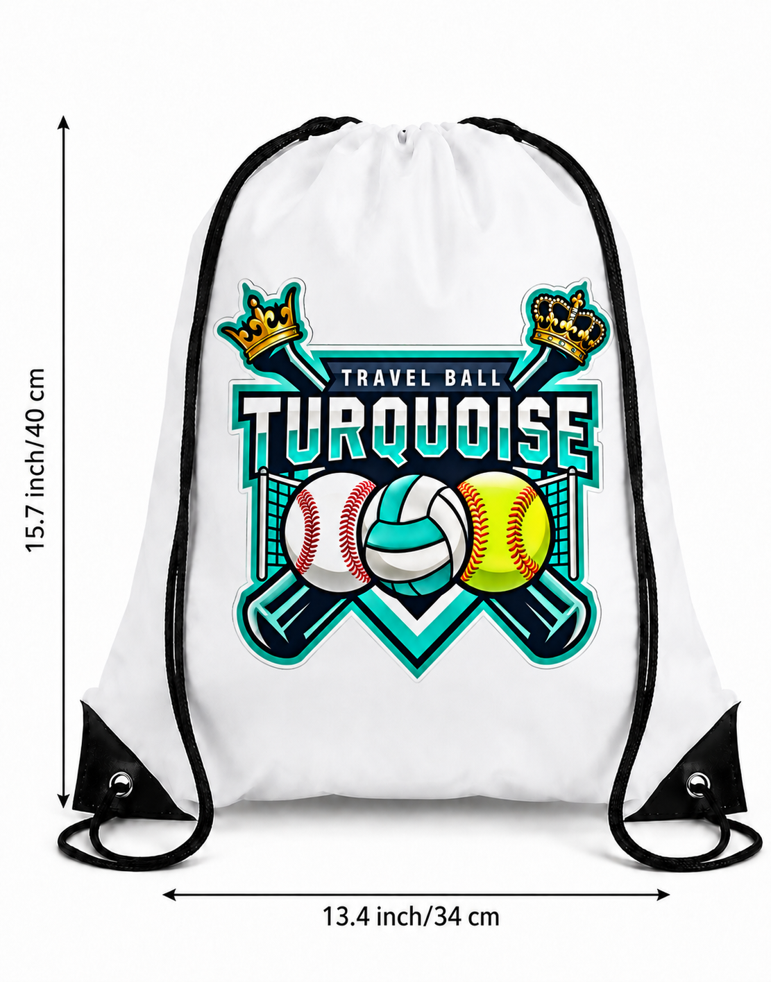 Kings Custom Drawstring Backpack
