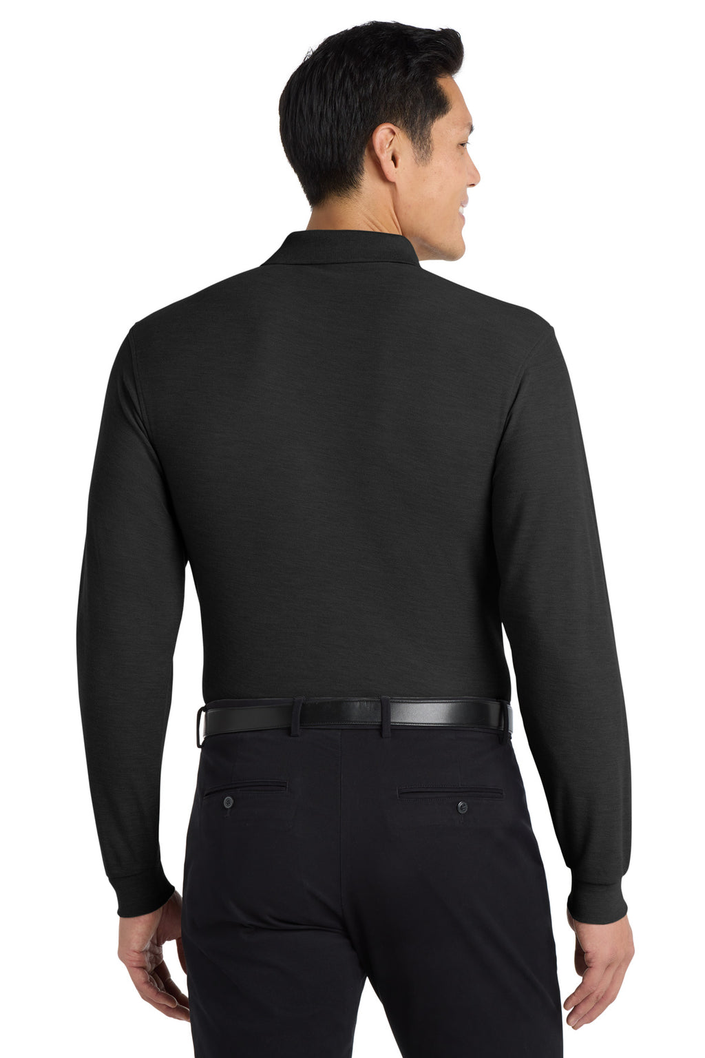 Port Authority Silk Touch Long Sleeve Polo.  K500LS
