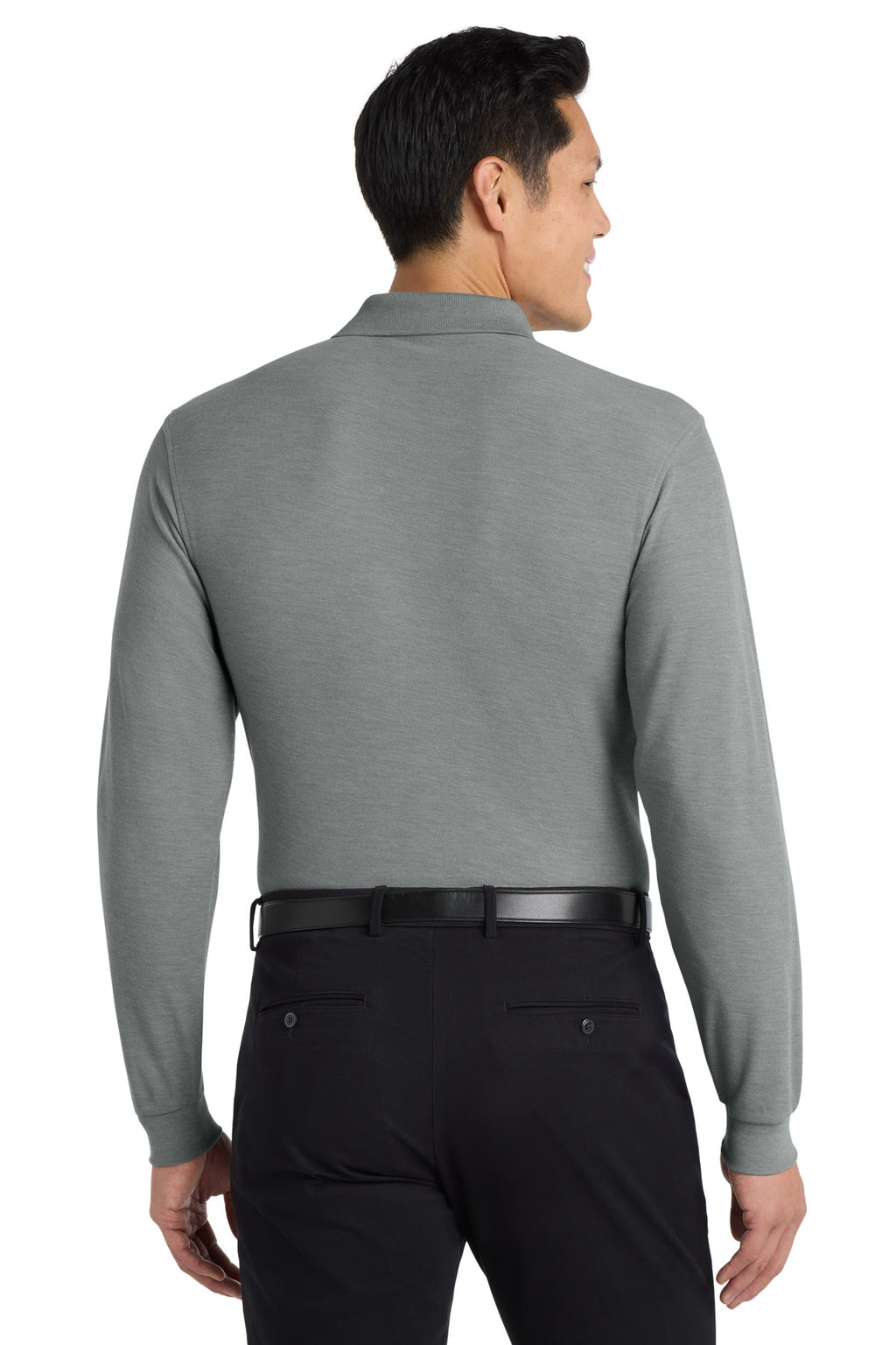 Port Authority Silk Touch Long Sleeve Polo.  K500LS