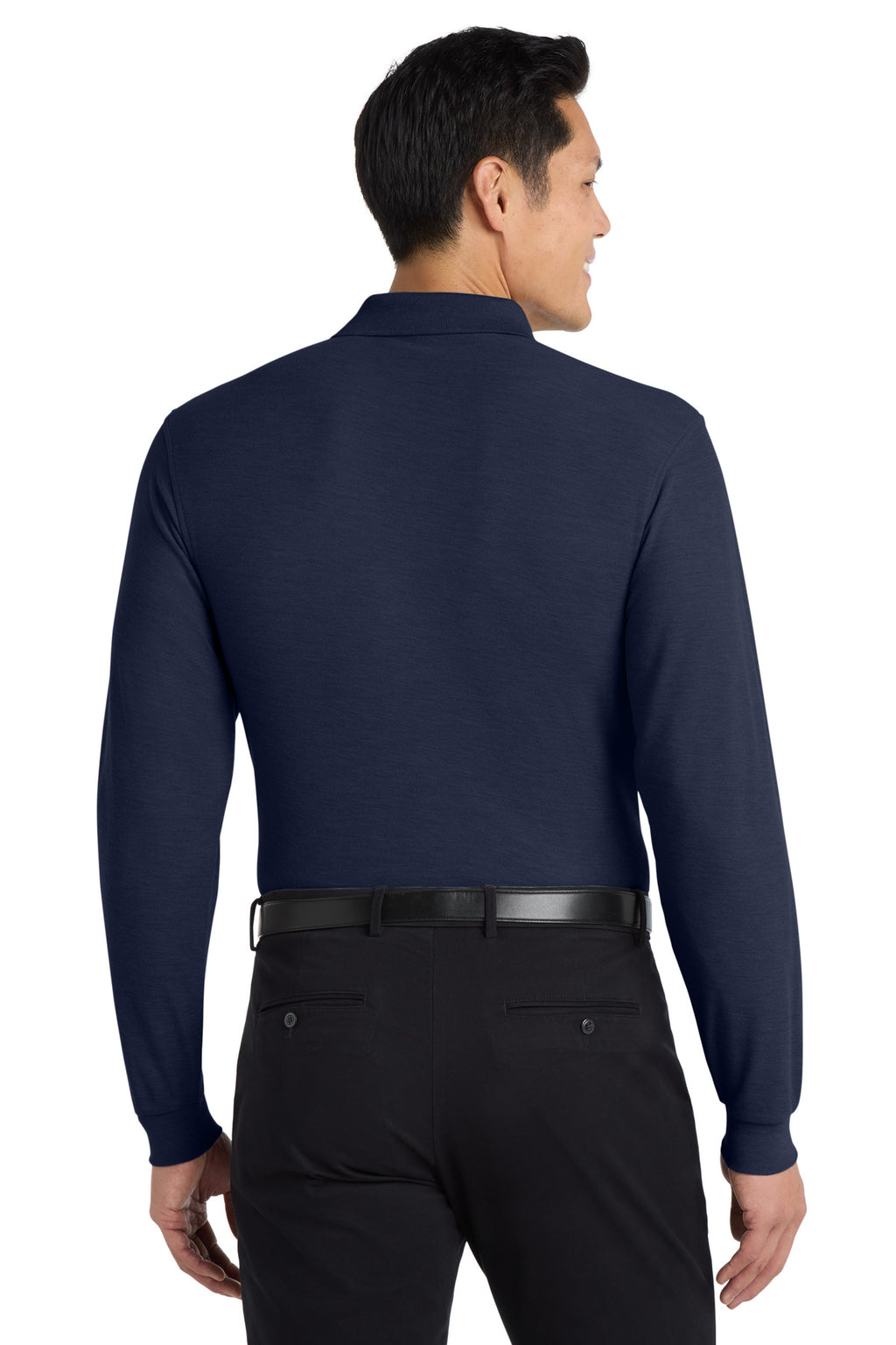 Port Authority Silk Touch Long Sleeve Polo.  K500LS