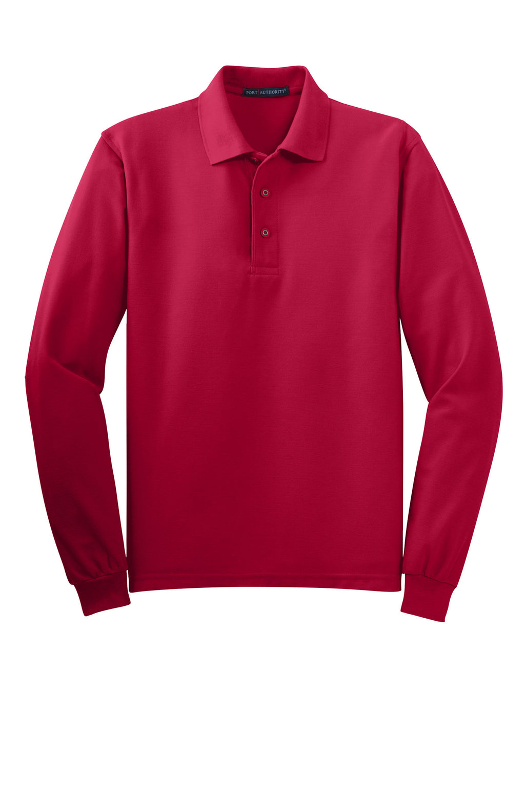 Port Authority Silk Touch Long Sleeve Polo.  K500LS