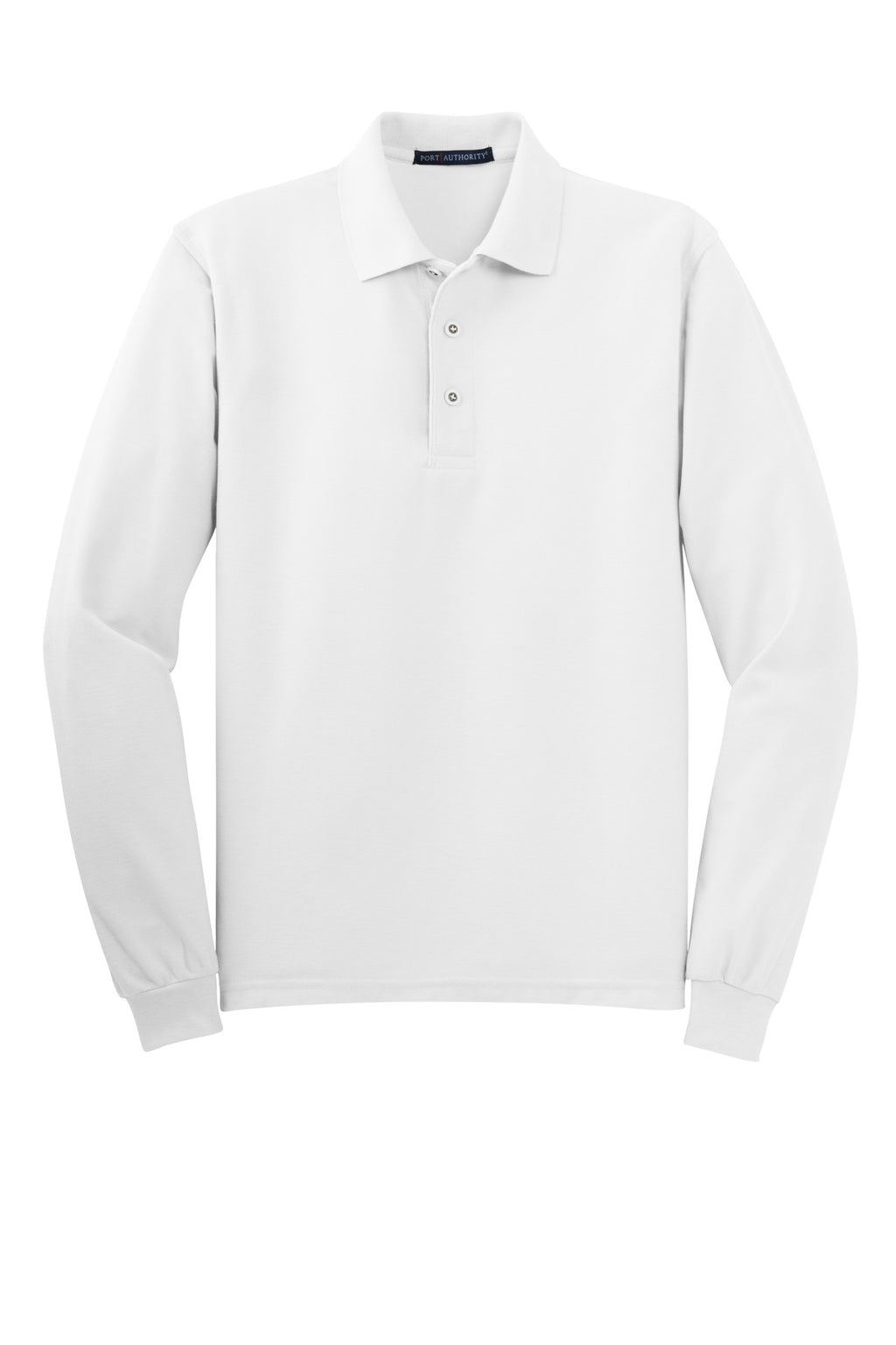 Port Authority Silk Touch Long Sleeve Polo.  K500LS
