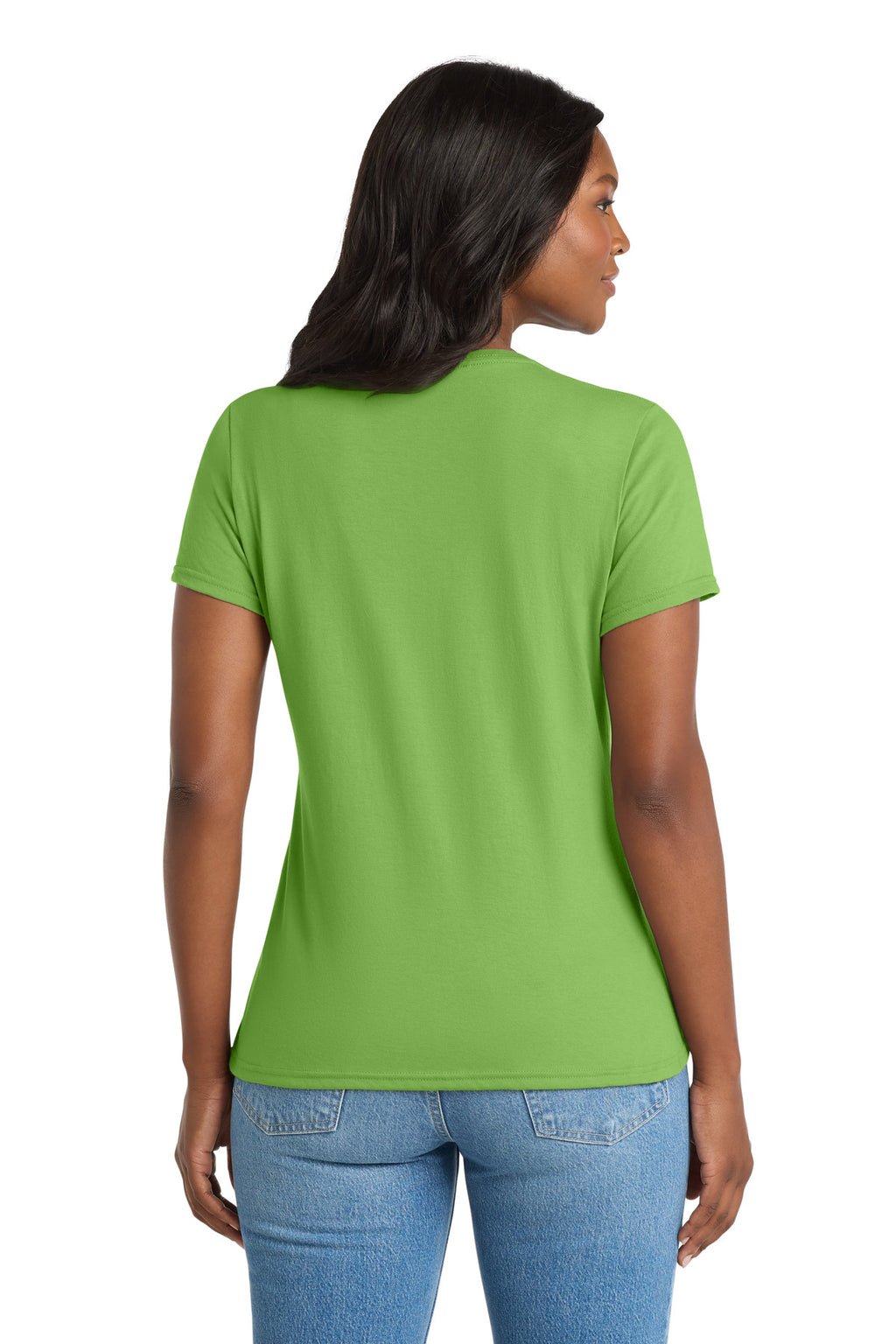Port & Co Women's Performance Blend V-Neck Tee. LPC381V