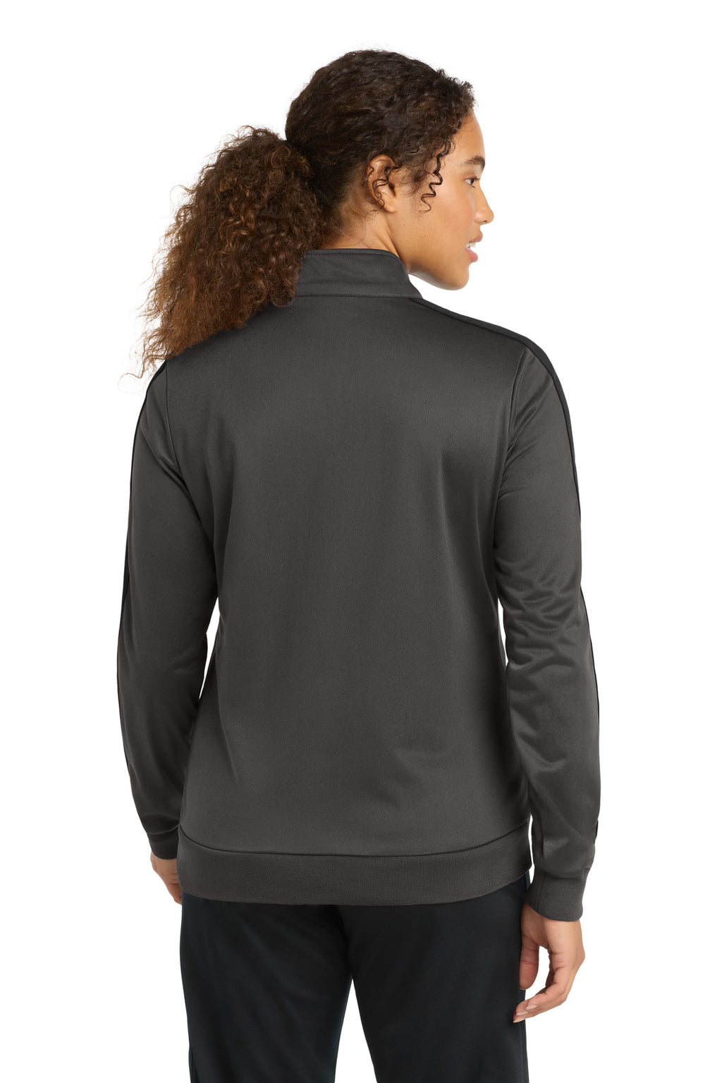 Sport-Tek  Women's Tricot Sleeve Stripe Track Jacket. LST94