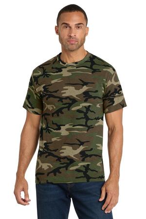 Port & Co Core Cotton Camo Tee.  PC54C
