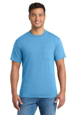 Port & Co Core Blend Pocket Tee. PC55P