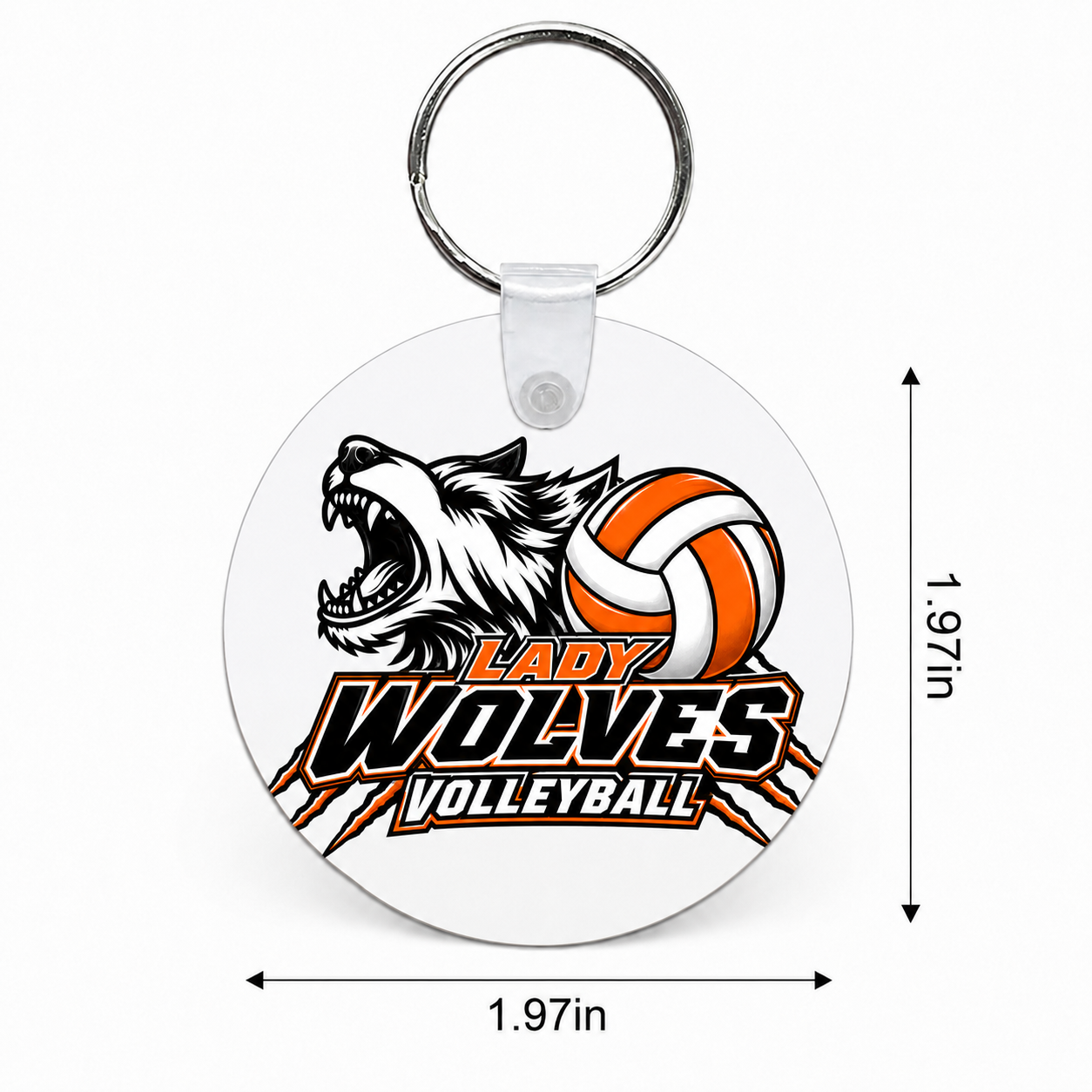 Wolves Volleyball Custom Keychain