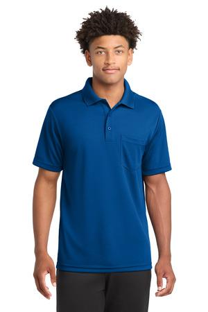 Sport-Tek  PosiCharge  RacerMesh  Pocket Polo. ST640P