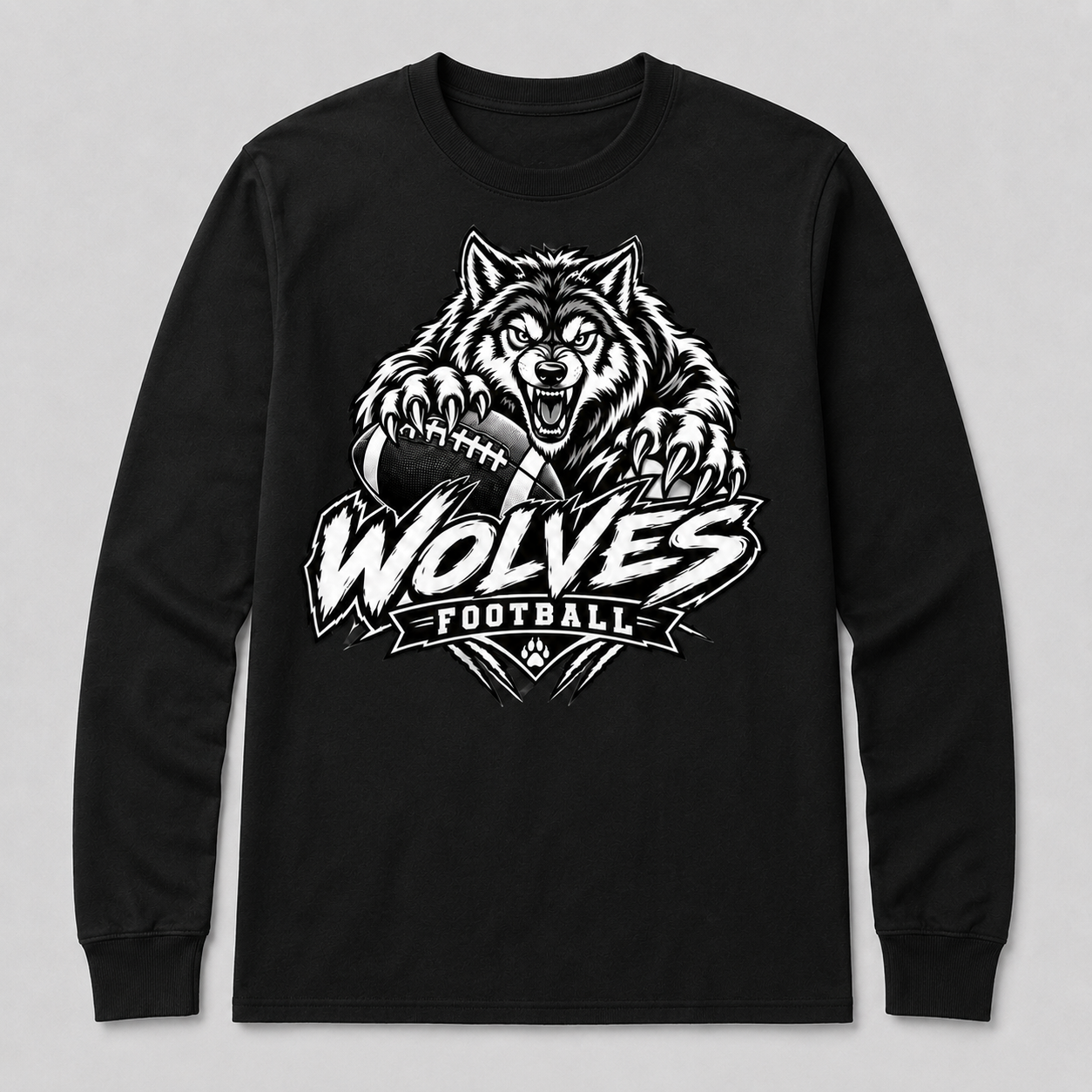 WC Wolves Snarl Long Sleeve