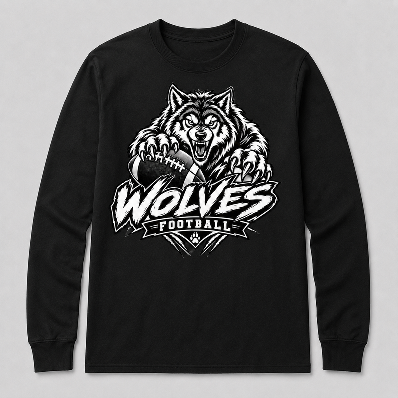 WC Wolves Snarl Long Sleeve