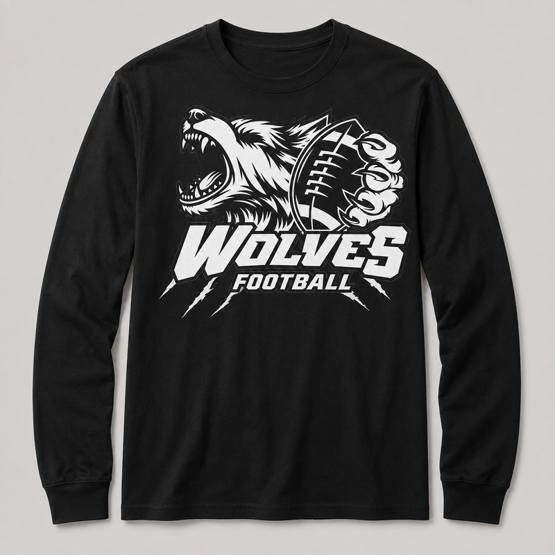 WC Wolves Football Long-Sleeve Shirt
