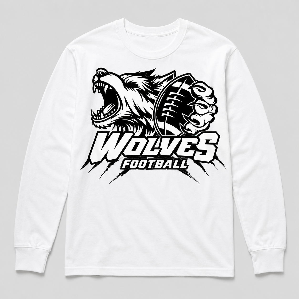 WC Wolves Football Long-Sleeve Shirt