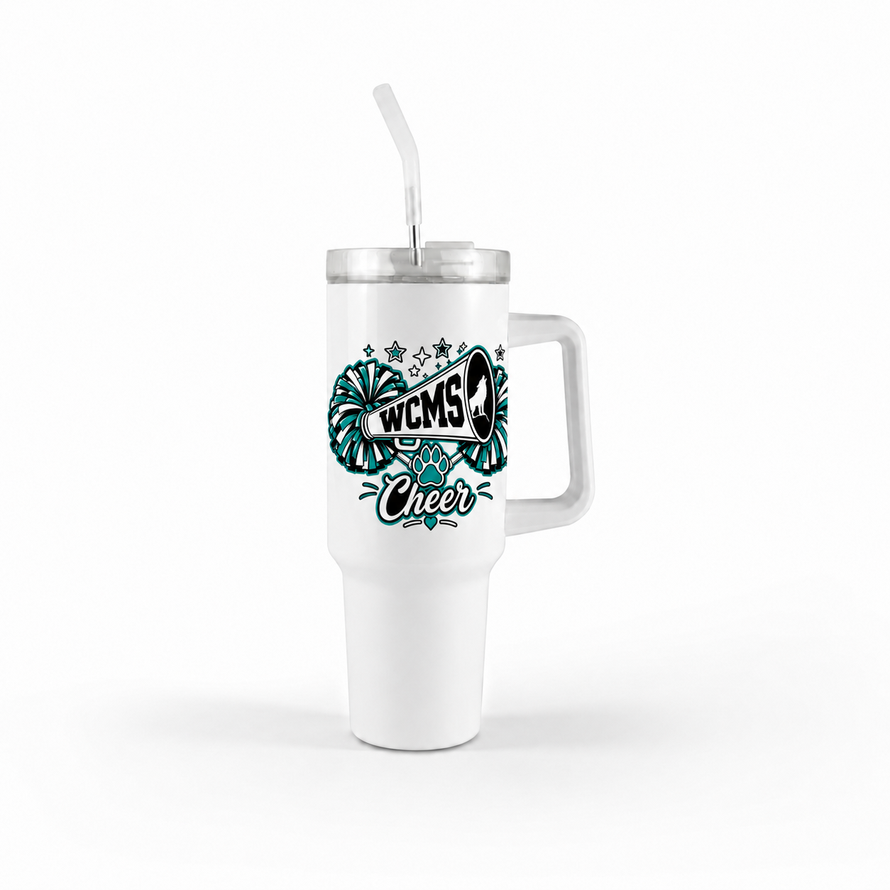 Wolves Cheer 40 oz Handle Tumbler