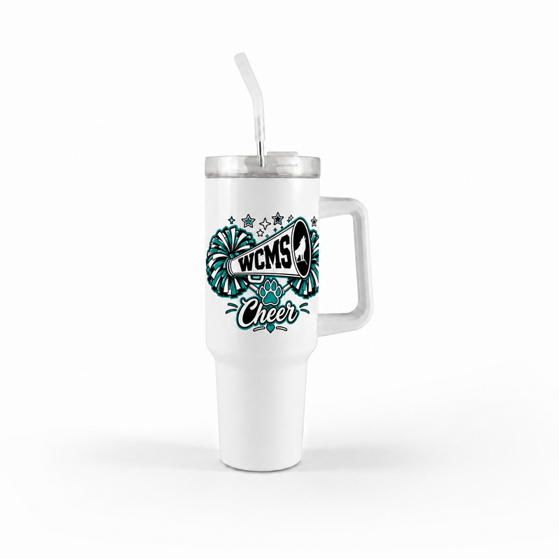 Wolves Cheer 40 oz Handle Tumbler